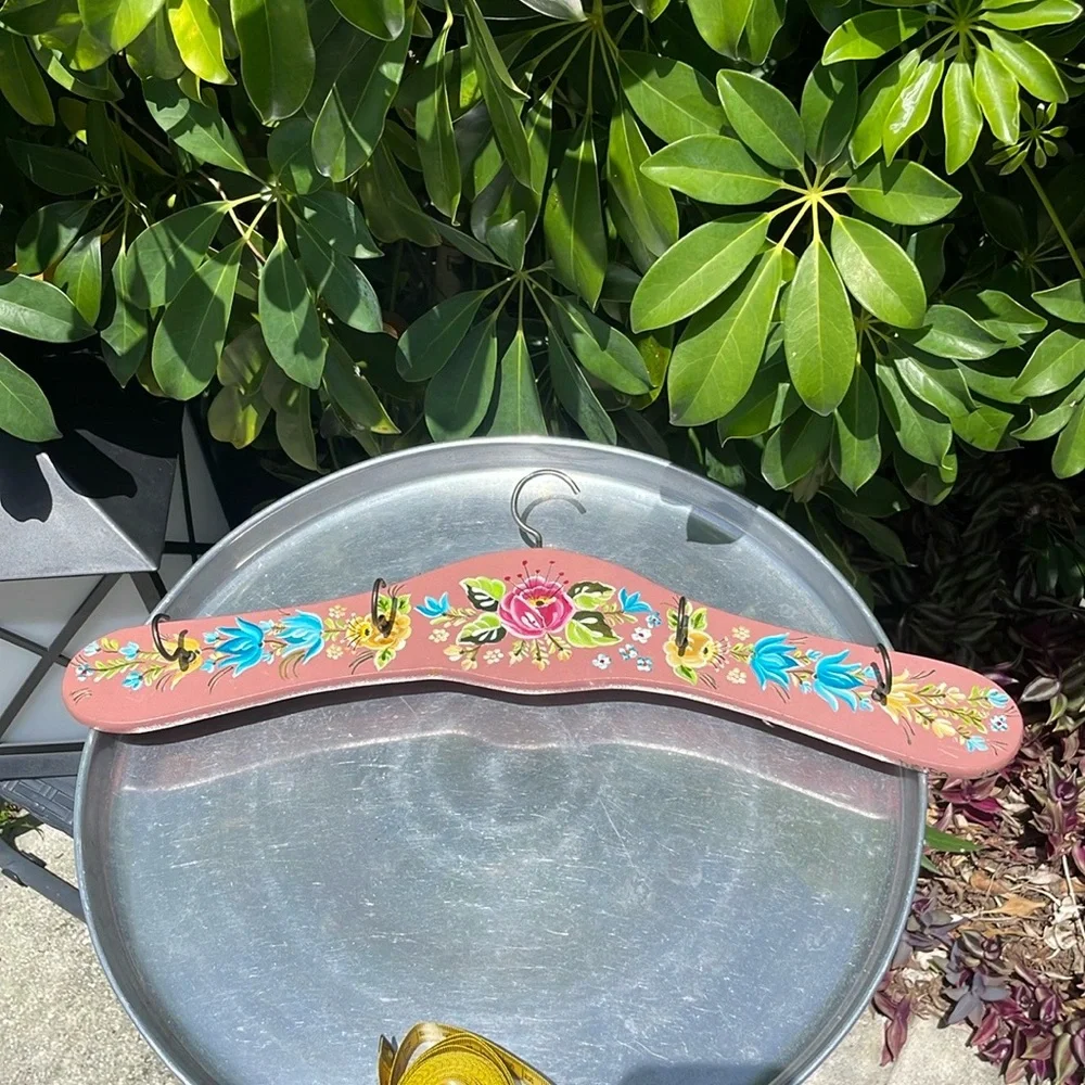 Floral Hand-Painted decorative hanger